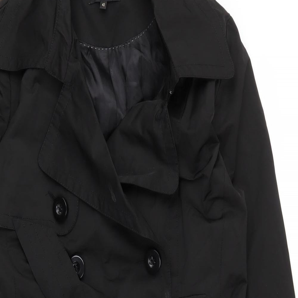 Minus Womens Black   Pea Coat Coat Size 14  Button