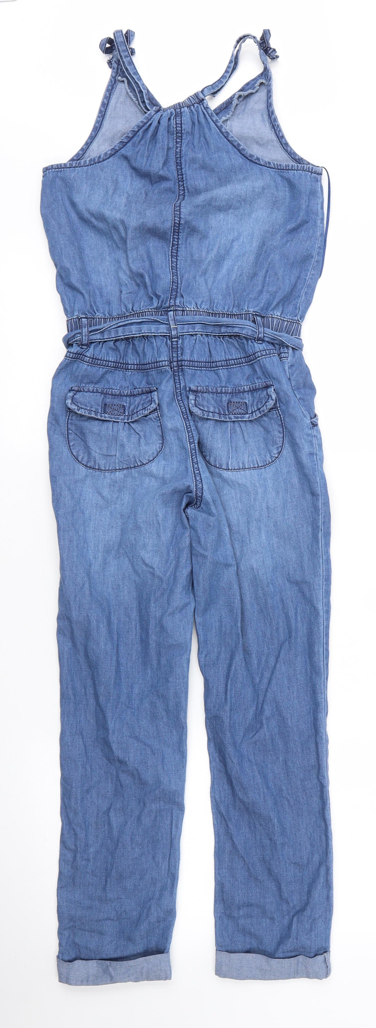 George Girls Blue  Polyester Jumpsuit One-Piece Size 7 Years  Button