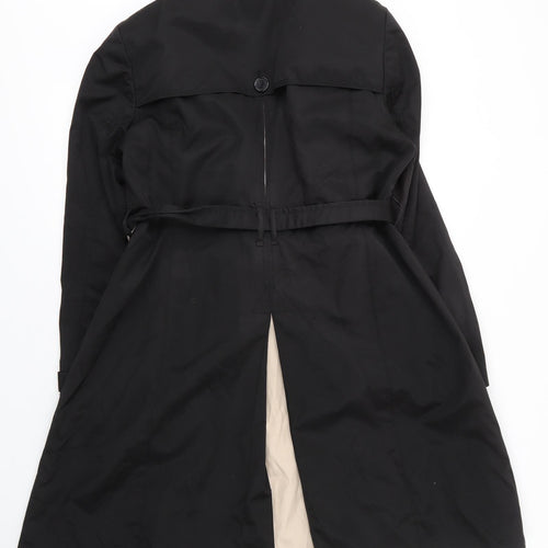 Debenhams Womens Black   Pea Coat Coat Size 16  Button