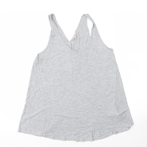 Gap Womens Grey  Viscose Basic Tank Size M V-Neck
