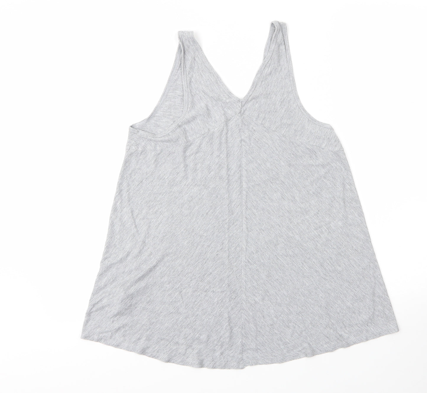 Gap Womens Grey  Viscose Basic Tank Size M V-Neck