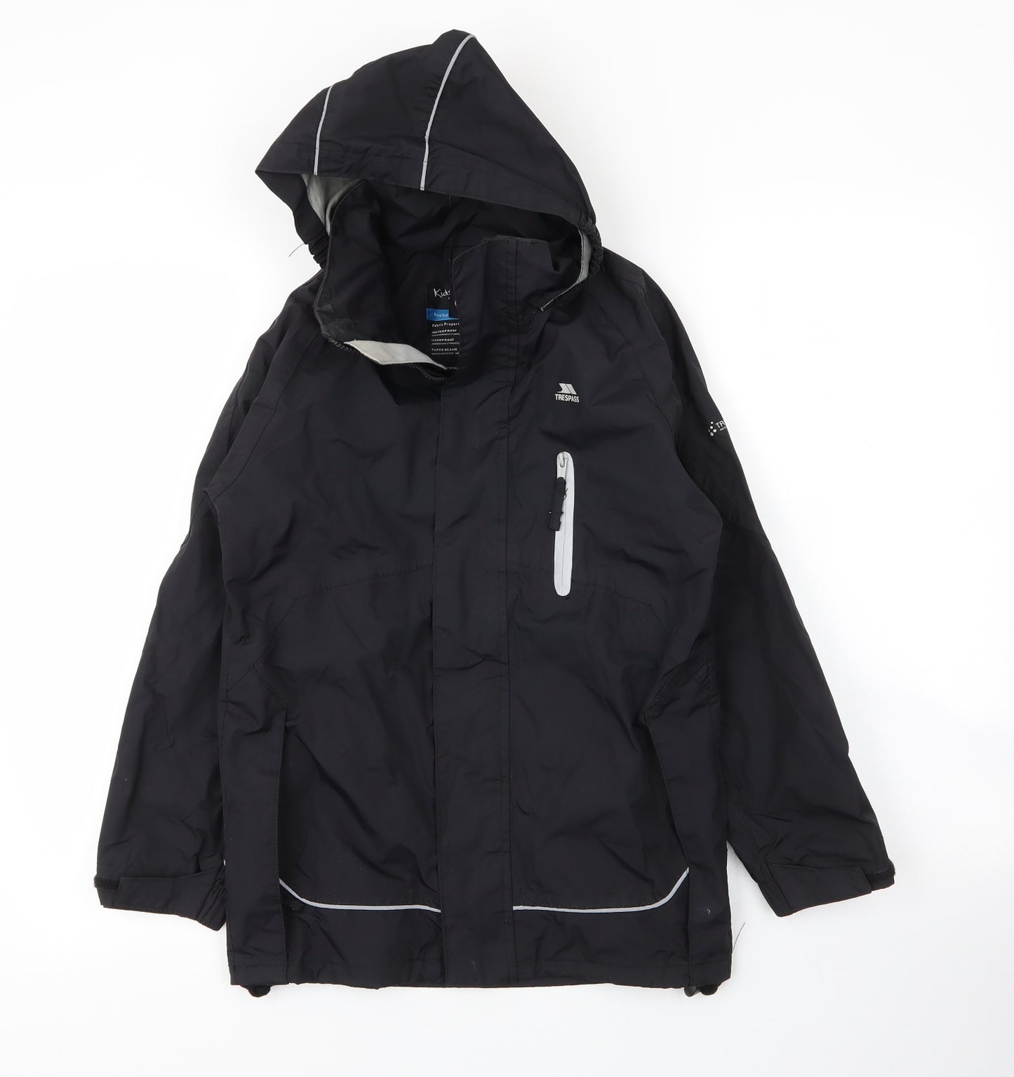 Trepass Boys Black   Parka Coat Size 9 Years  Zip