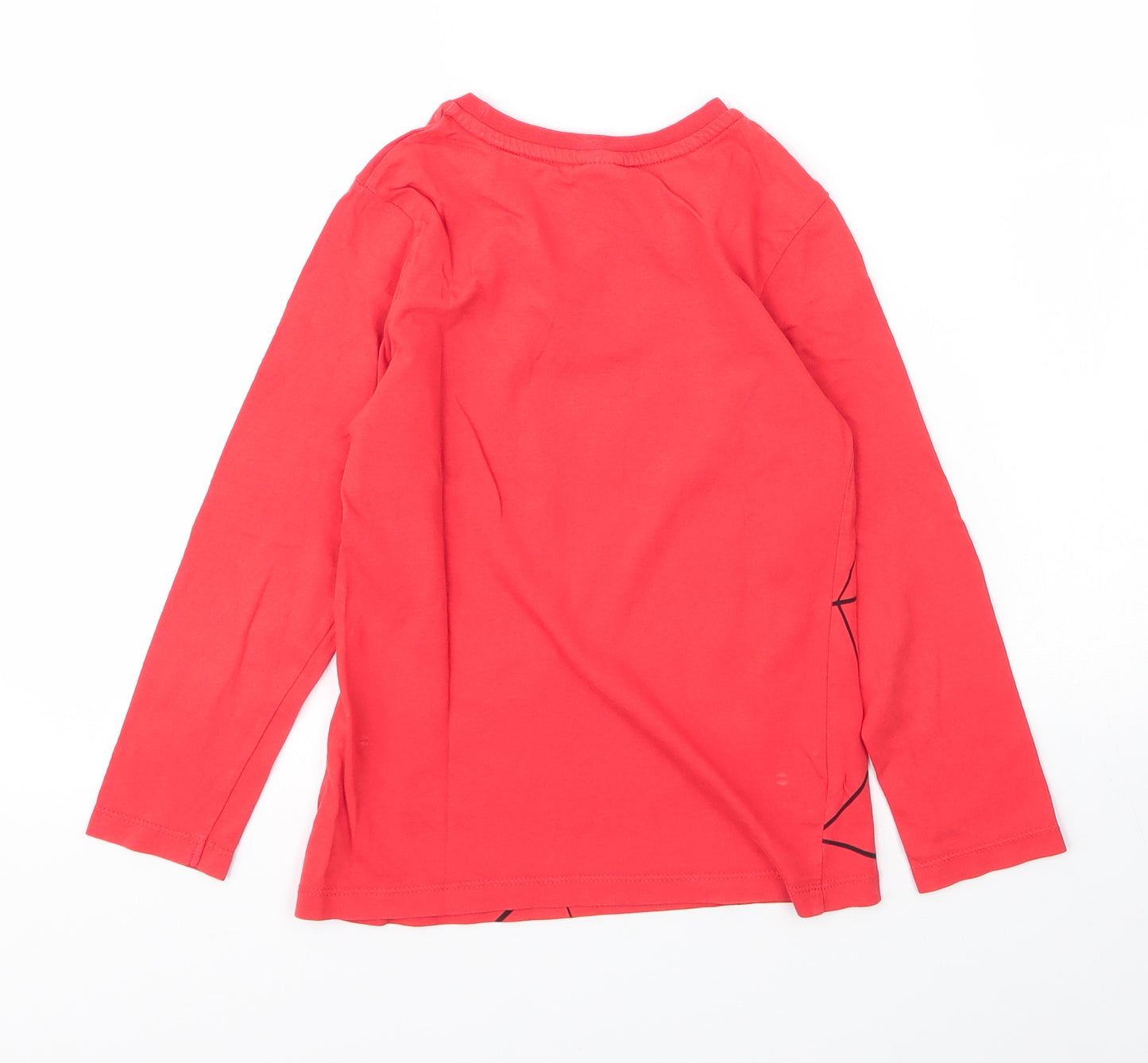 George Boys Red  Cotton Basic T-Shirt Size 6 Years Round Neck  - Spiderman