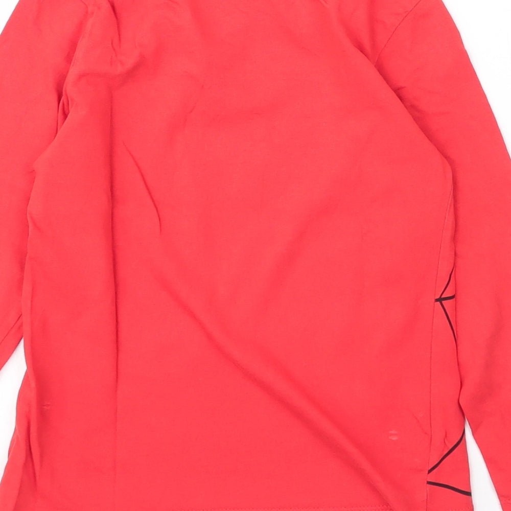 George Boys Red  Cotton Basic T-Shirt Size 6 Years Round Neck  - Spiderman