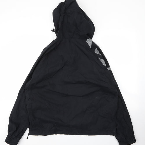 Animal Mens Black   Parka Coat Size L  Zip
