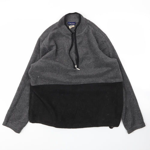 Catalina Mens Grey High Neck  Polyester Pullover Jumper Size S