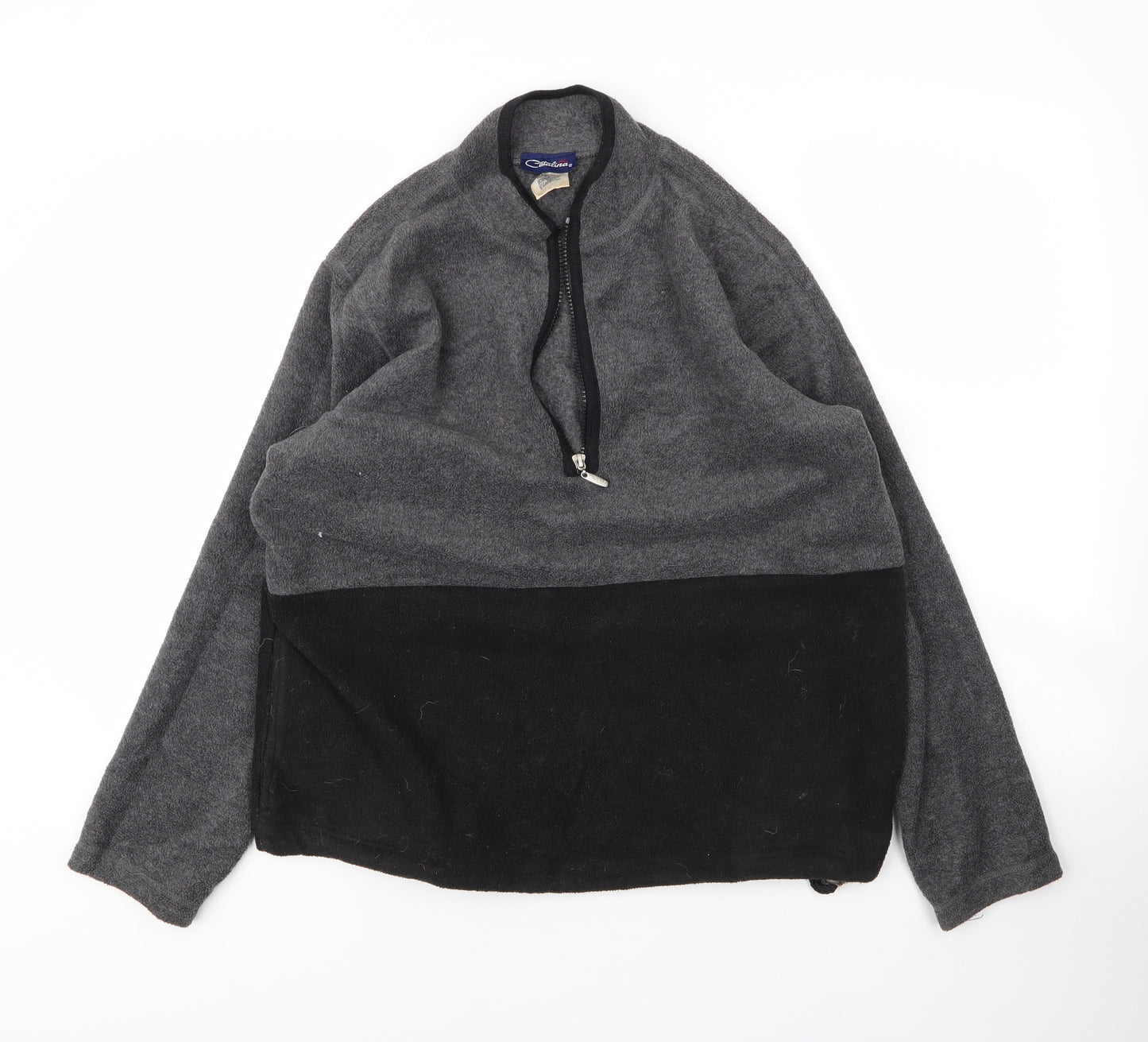 Catalina Mens Grey High Neck  Polyester Pullover Jumper Size S