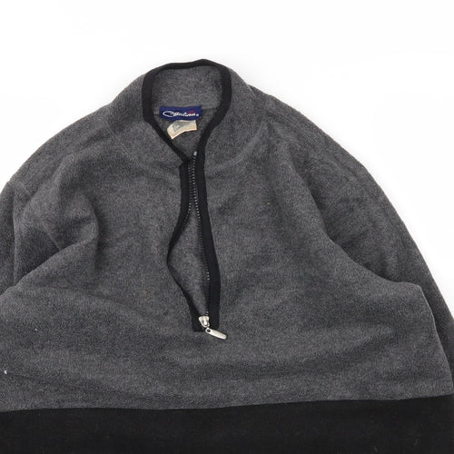 Catalina Mens Grey High Neck  Polyester Pullover Jumper Size S