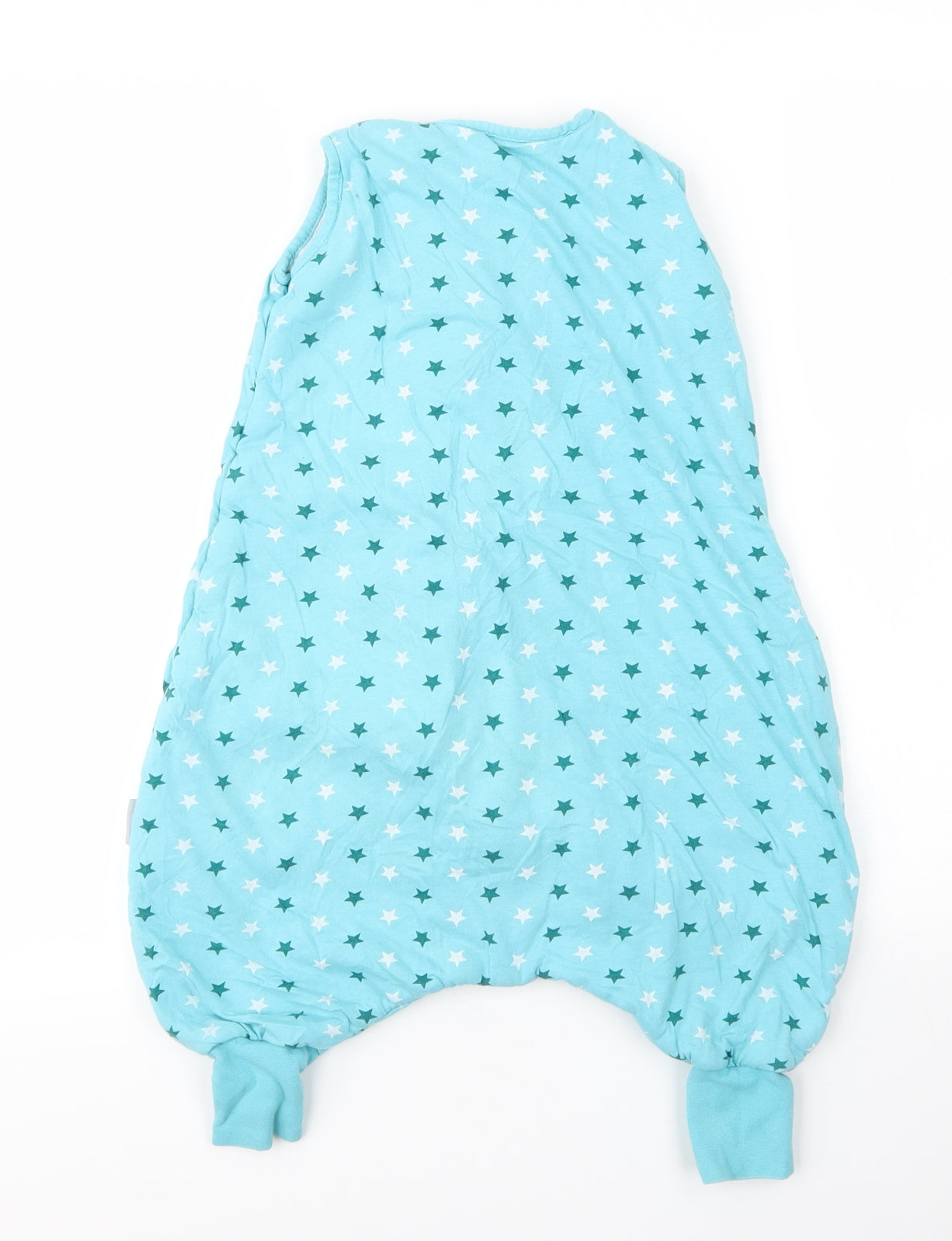 Schlummer Sack Baby Blue  Cotton Babygrow One-Piece Size 12 Months  Zip - Growbag
