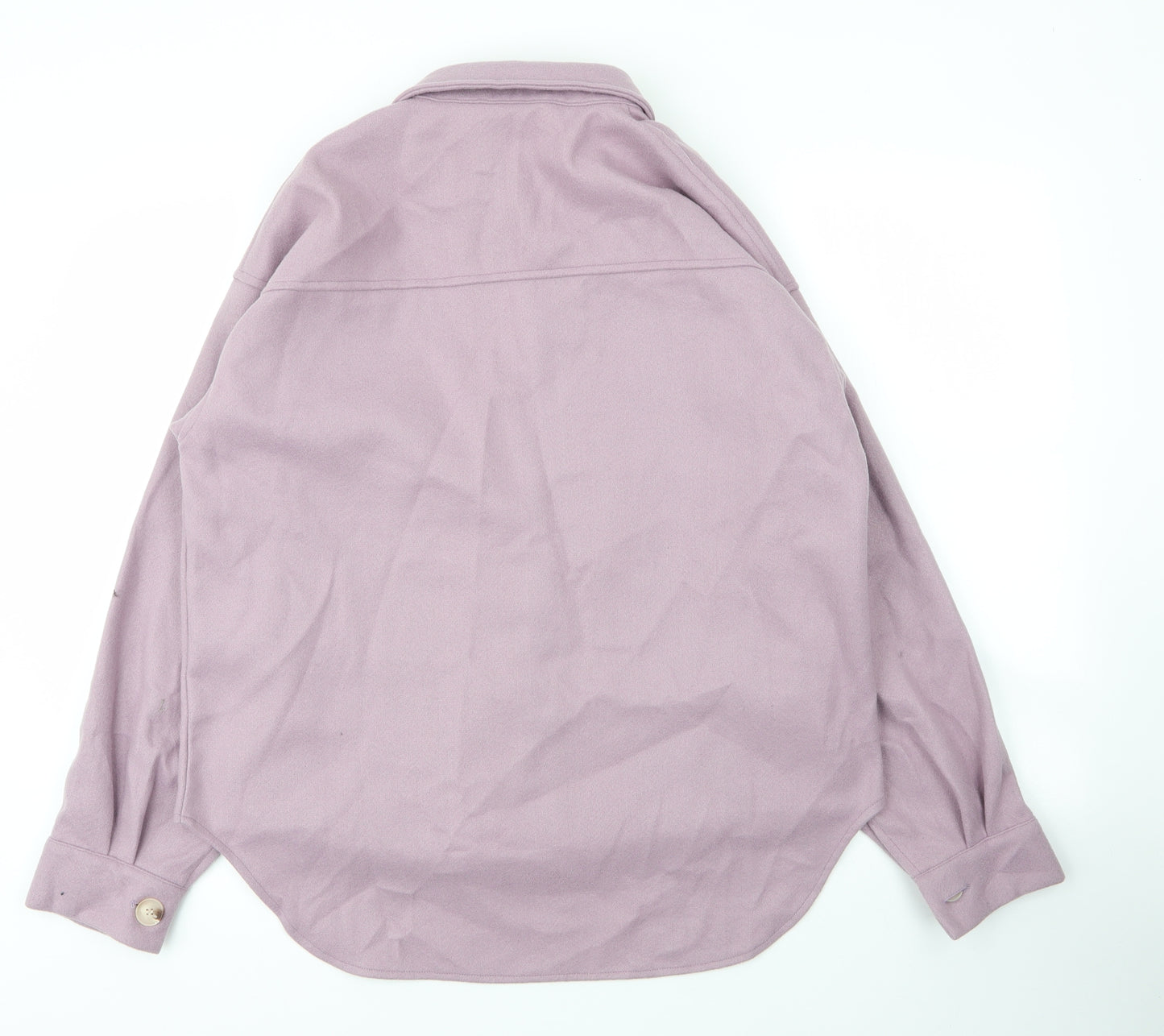 SheIn Womens Purple  Polyester Basic Blouse Size M Collared