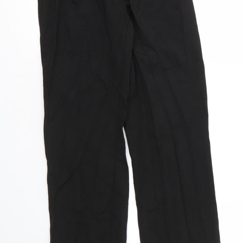 George Boys Black  Viscose Capri Trousers Size 11 Years L25 in Regular Zip