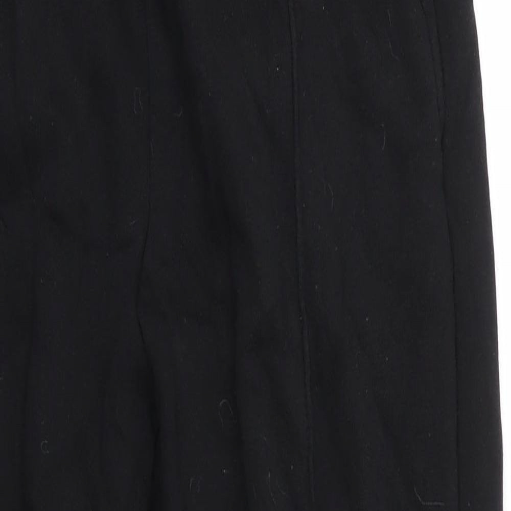Matalan Girls Black  Cotton Sweatpants Trousers Size 12 Years L24 in Regular Drawstring
