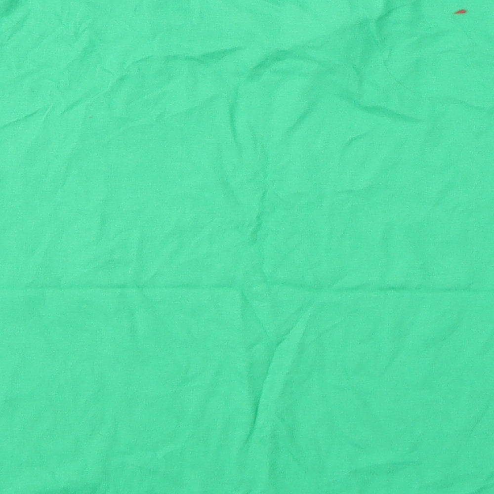 Slazenger Boys Green  Cotton Basic T-Shirt Size 10-11 Years Round Neck