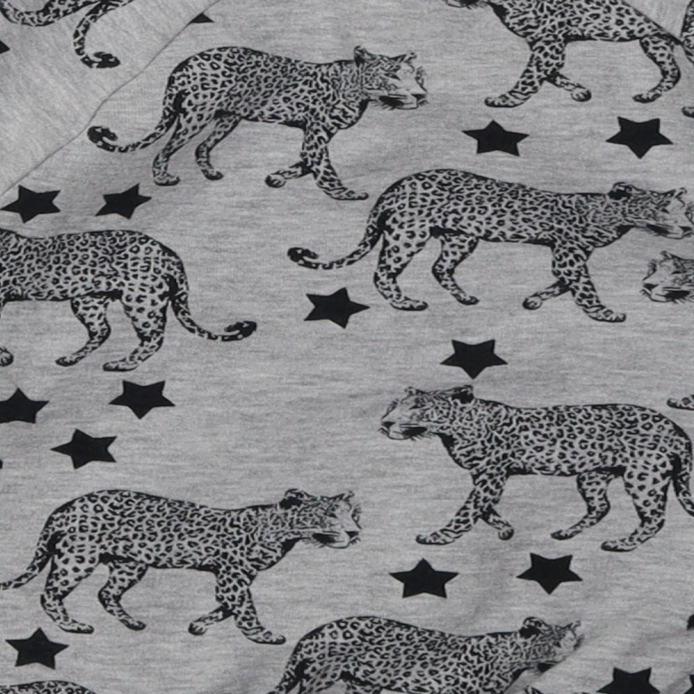 NEXT Boys Grey Animal Print Cotton Pullover Sweatshirt Size 5 Years  Pullover - Tiger
