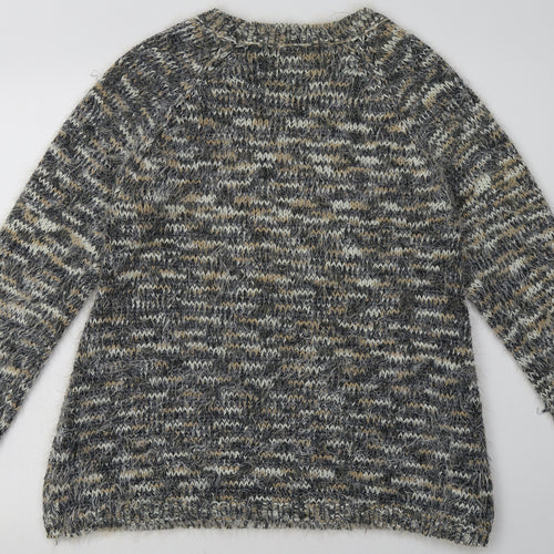 NEXT Womens Grey  Acrylic Pullover Sweatshirt Size 14  Pullover