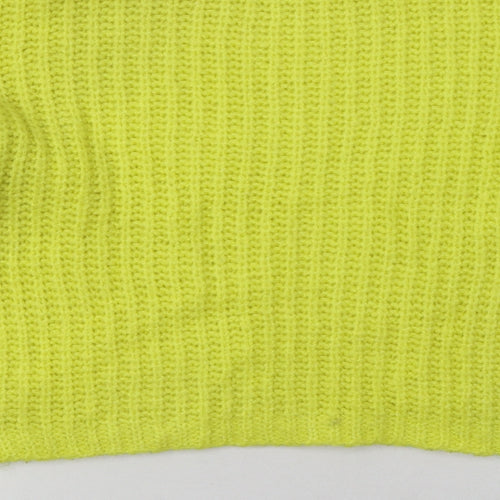 Stradivarius Womens Yellow  Acrylic Pullover Sweatshirt Size S  Pullover