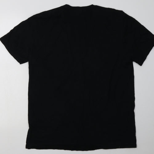 Gildan Womens Black  Cotton Basic T-Shirt Size XL Crew Neck - brides maid
