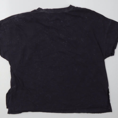 George Womens Grey  Cotton Basic T-Shirt Size 16 Crew Neck
