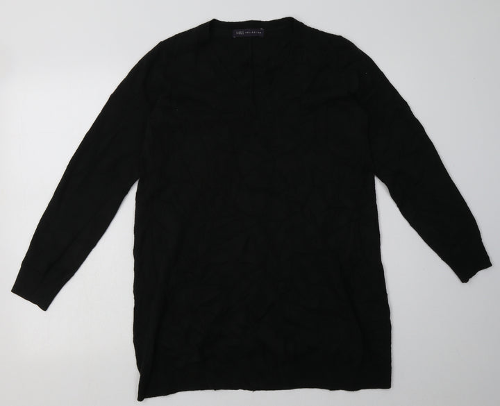 Marks and Spencer Womens Black  Acrylic Pullover Sweatshirt Size 10  Pullover