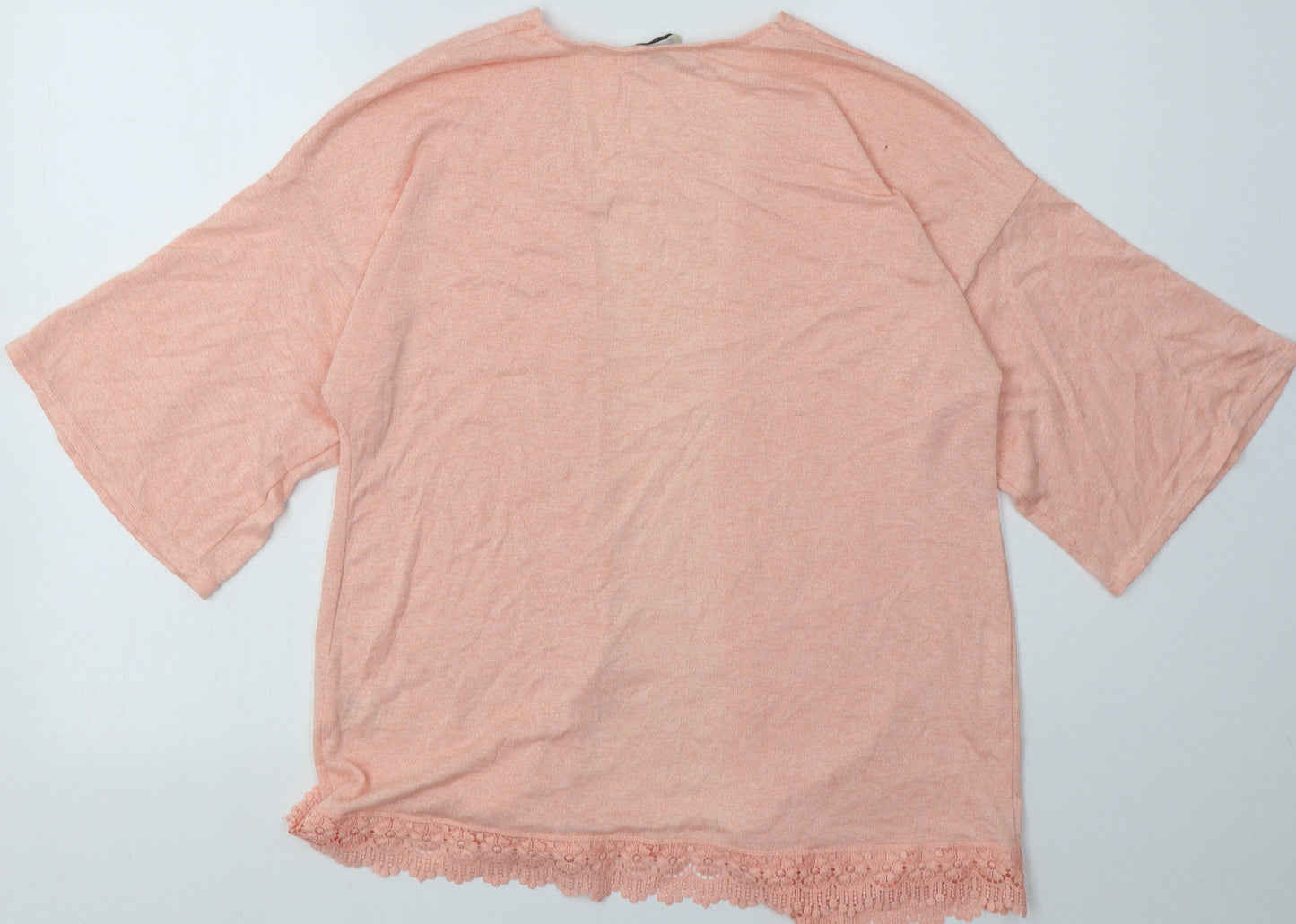 George Womens Pink V-Neck  Viscose Cardigan Jumper Size 12