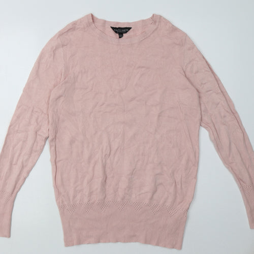 Dorothy Perkins Womens Pink  Viscose Pullover Sweatshirt Size 10  Pullover