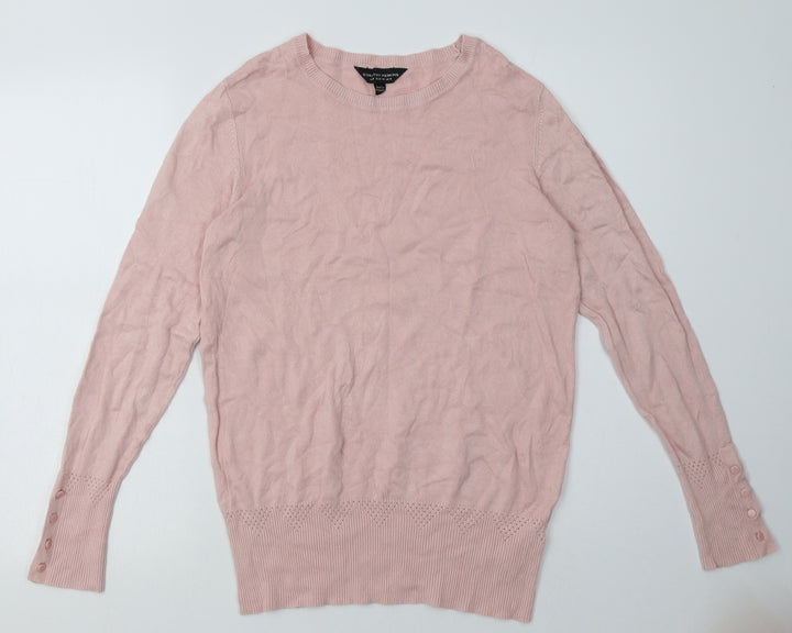 Dorothy Perkins Womens Pink Viscose Pullover Sweatshirt Size 10 Pullover