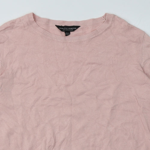 Dorothy Perkins Womens Pink  Viscose Pullover Sweatshirt Size 10  Pullover