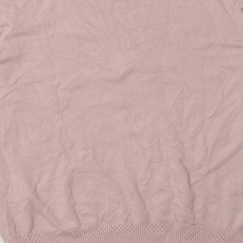 Dorothy Perkins Womens Pink  Viscose Pullover Sweatshirt Size 10  Pullover