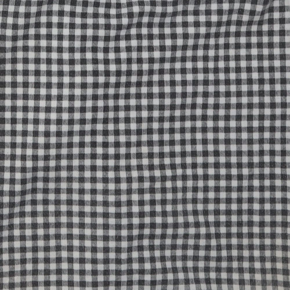 PRETTYLITTLETHING Womens Grey Check Polyester A-Line Skirt Size 10