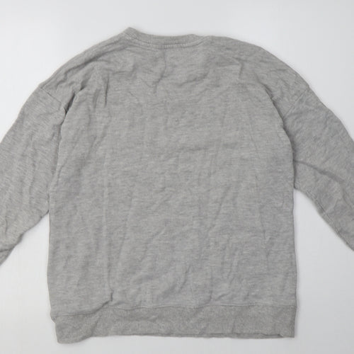 ASOS Womens Grey  Cotton Pullover Sweatshirt Size 8  Pullover