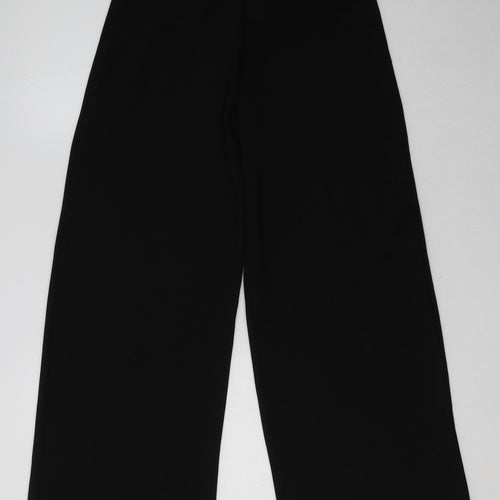 Boohoo Womens Black  Polyester Trousers  Size 8 L32 in Regular