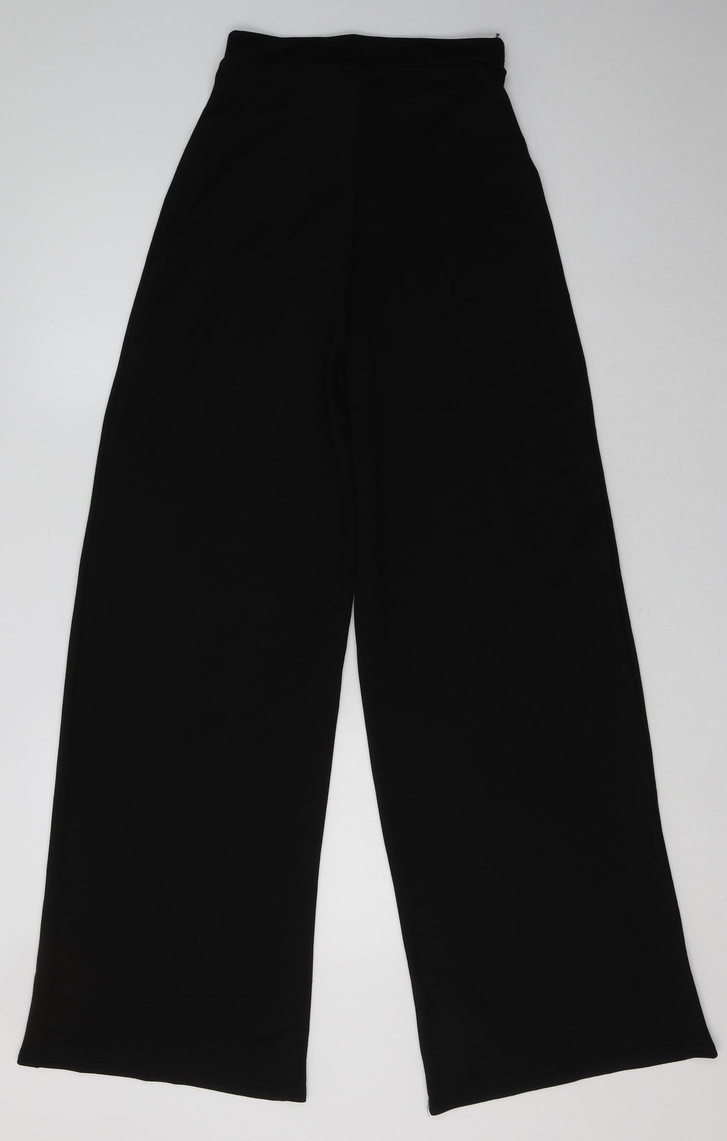 Boohoo Womens Black  Polyester Trousers  Size 8 L32 in Regular