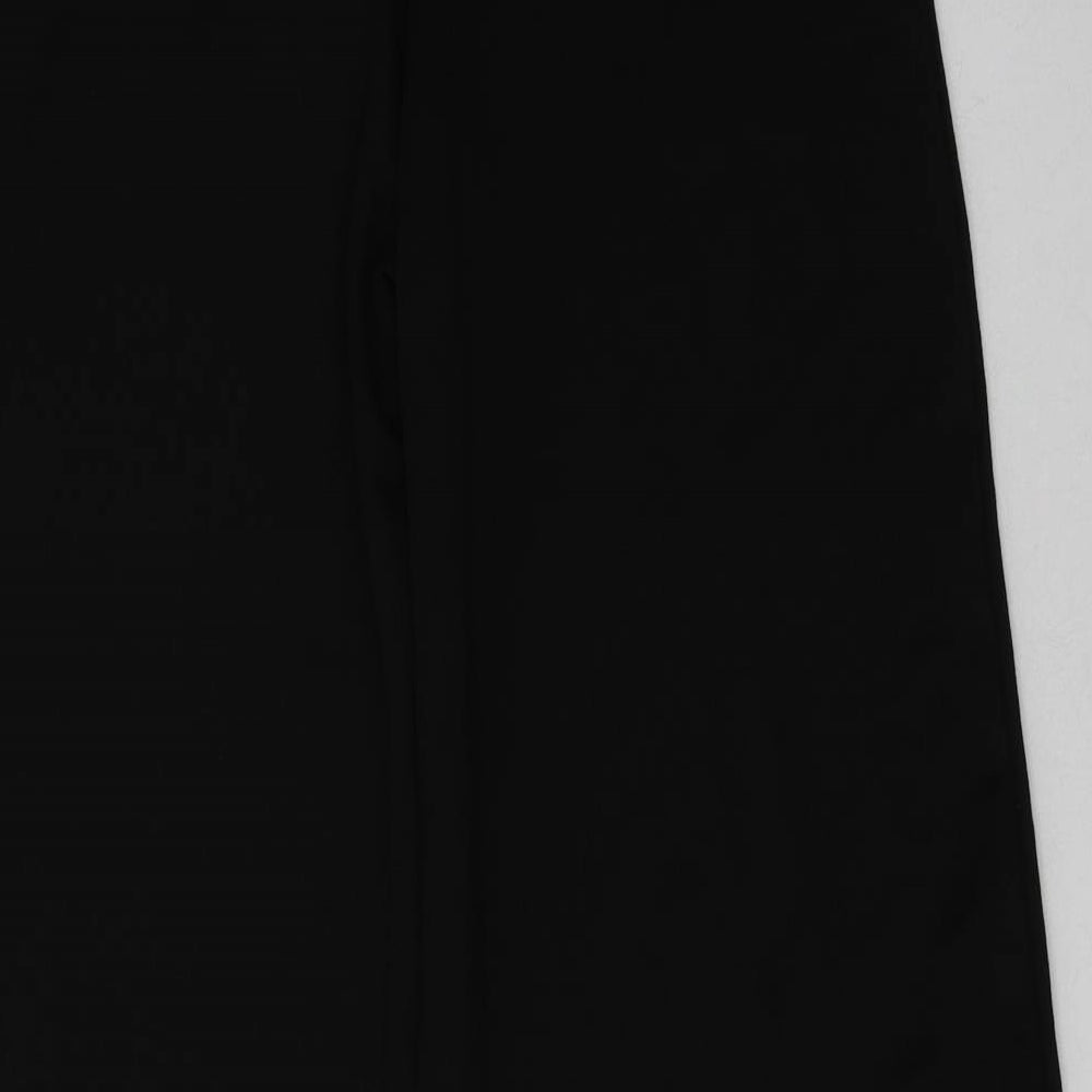 Boohoo Womens Black  Polyester Trousers  Size 8 L32 in Regular