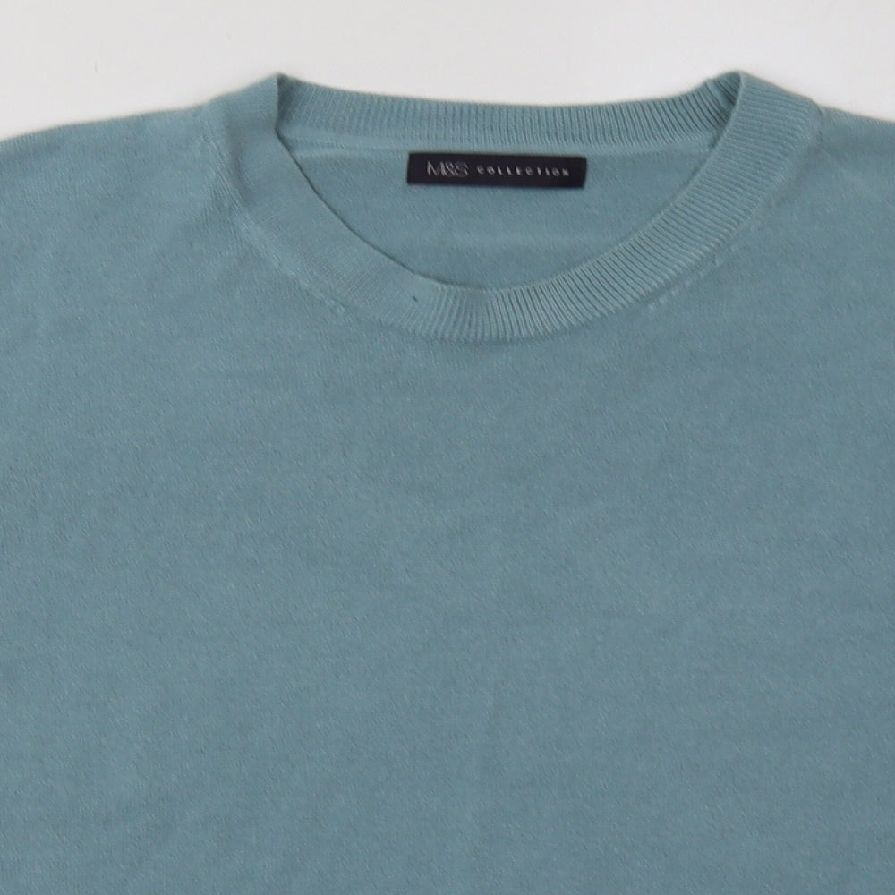 Marks and Spencer Womens Blue  Acrylic Pullover Sweatshirt Size 20  Pullover