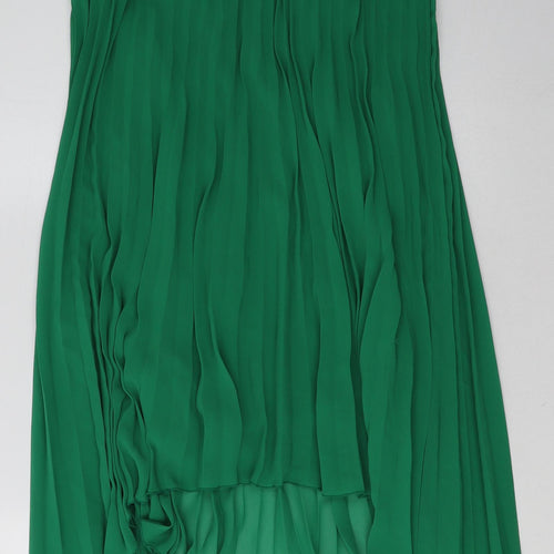 H&M Womens Green  Polyester A-Line  Size 4  V-Neck Pullover