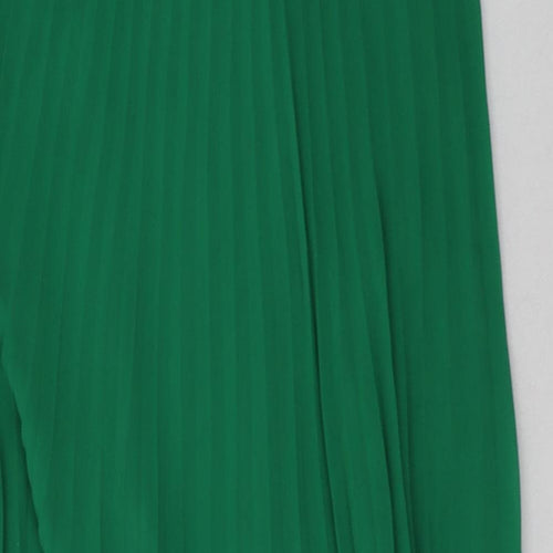 H&M Womens Green  Polyester A-Line  Size 4  V-Neck Pullover