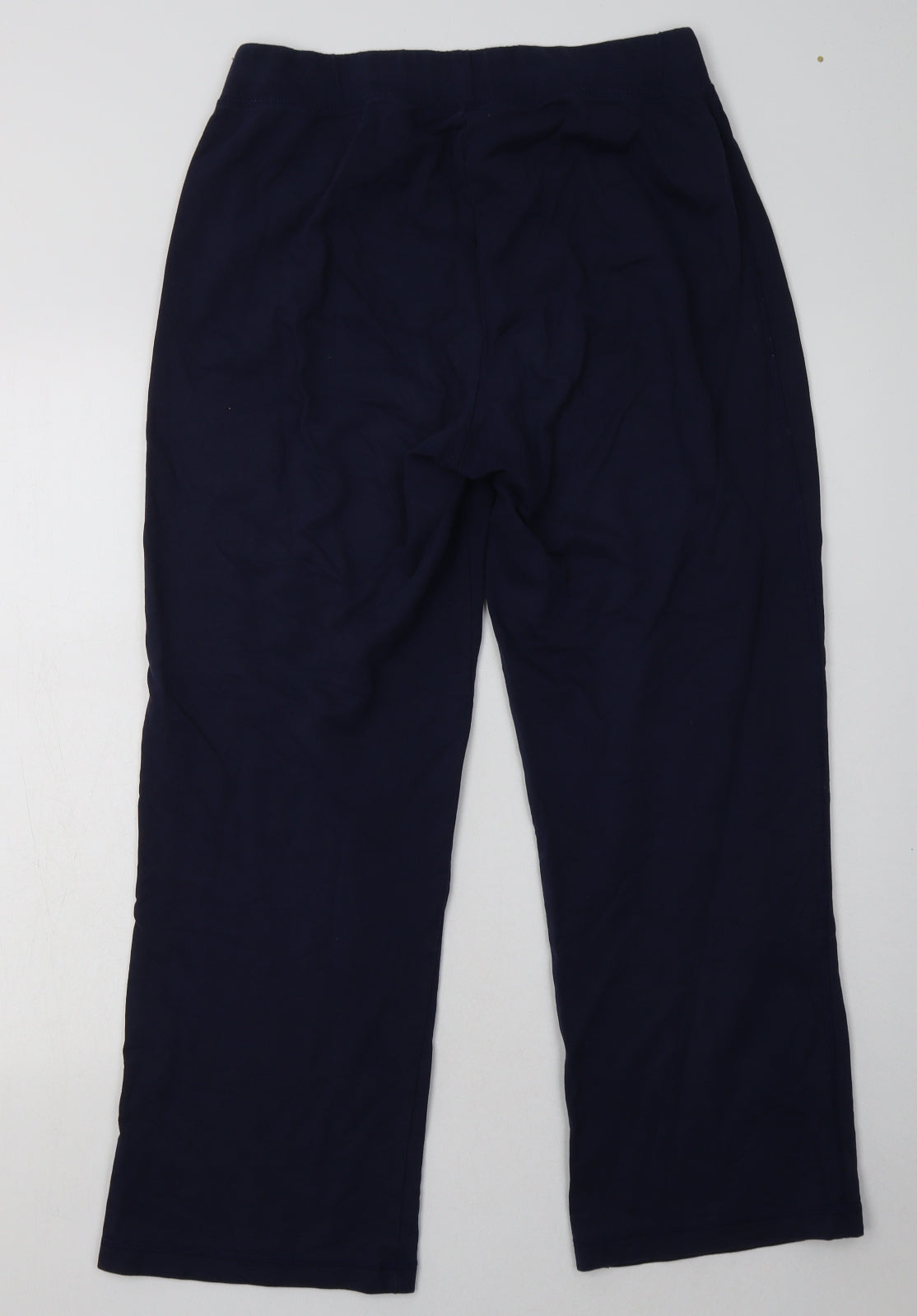George Womens Blue  Cotton Jogger Trousers Size 14 L30 in Regular Tie