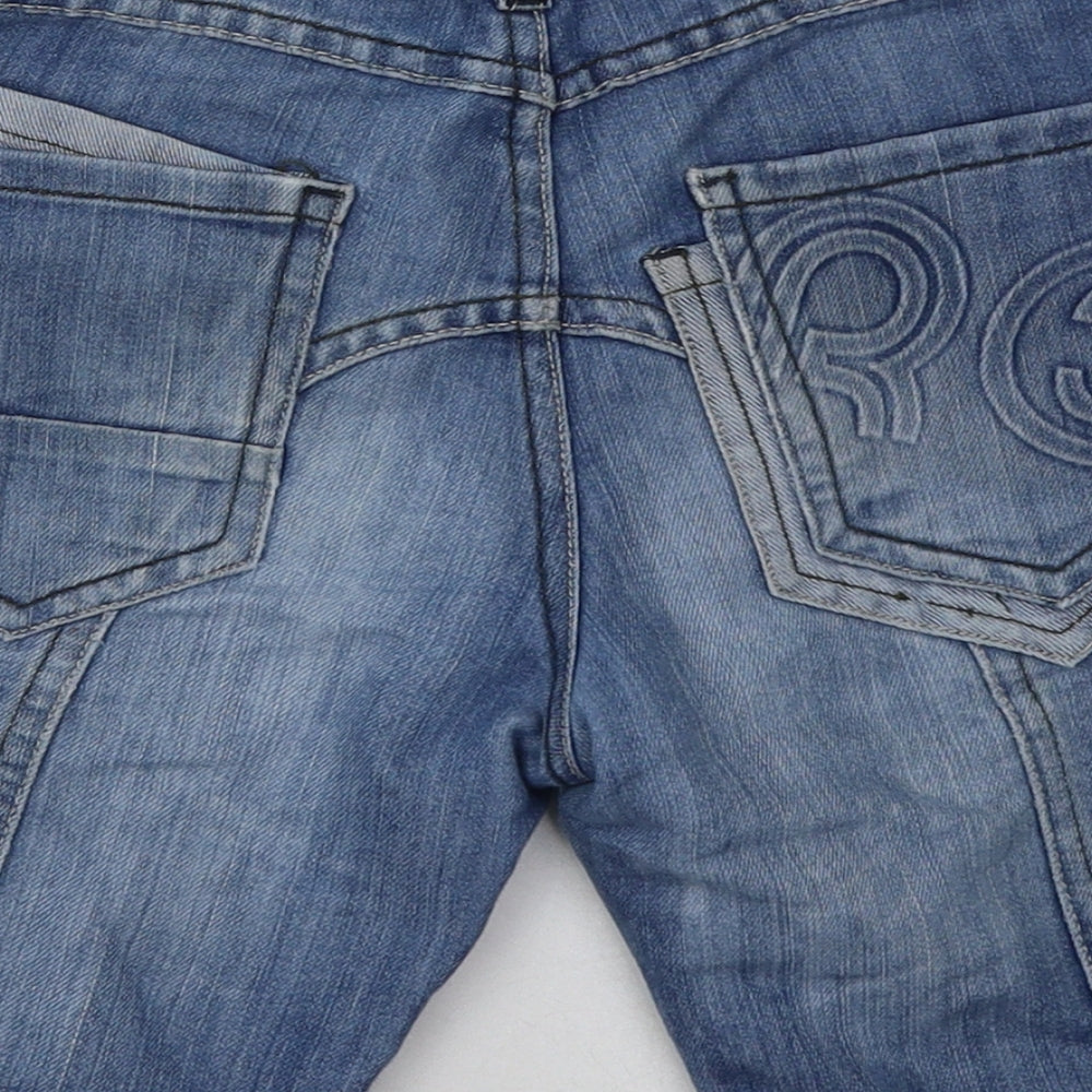 rip stop Boys Blue  Cotton Cargo Shorts Size 8-9 Years  Regular Buckle