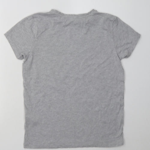 Primark Womens Grey  Coir Basic T-Shirt Size L Crew Neck - Fortnite