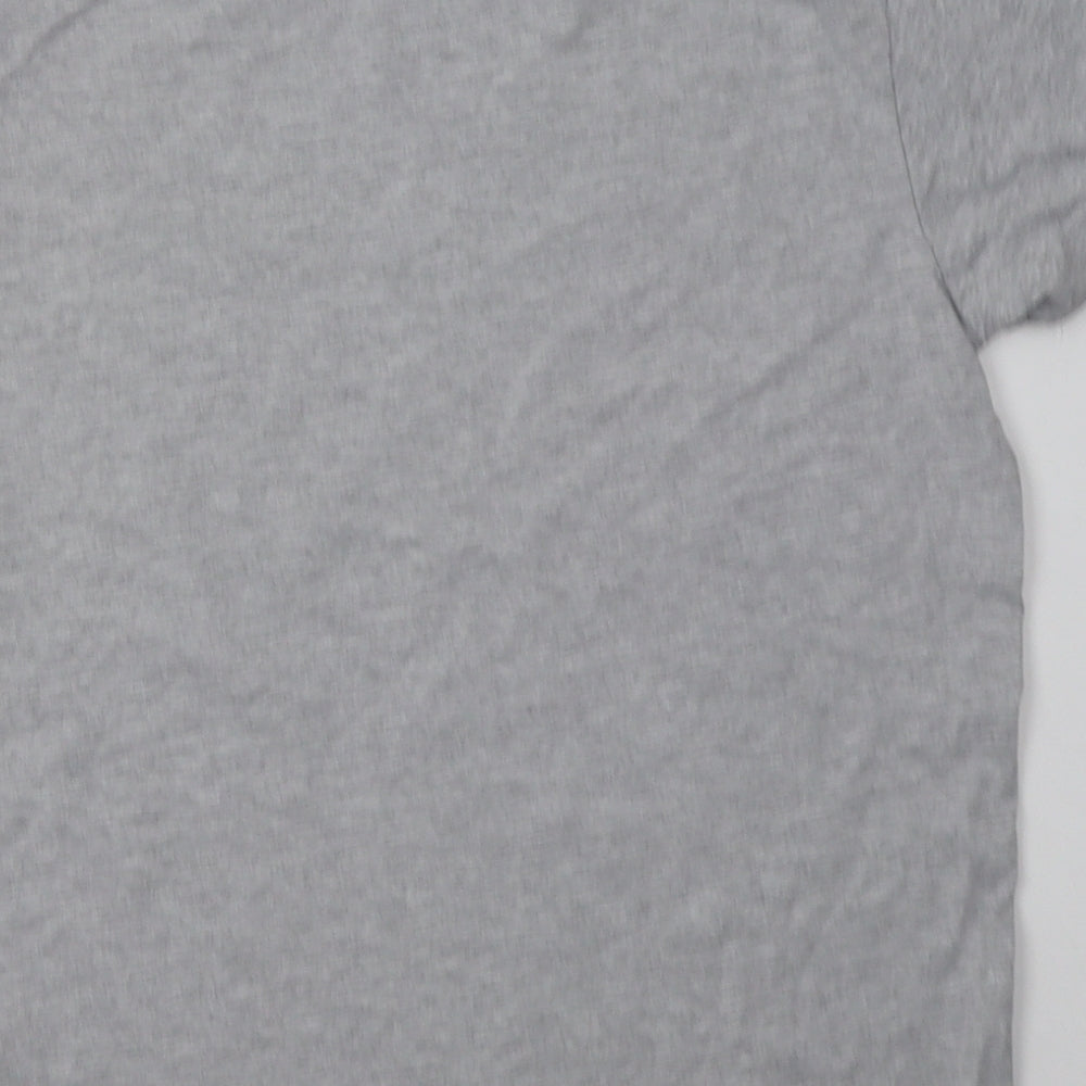 Primark Womens Grey  Coir Basic T-Shirt Size L Crew Neck - Fortnite