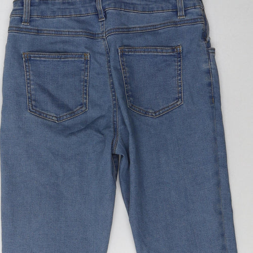 Primark Girls Blue  Cotton Dungaree One-Piece Size 11-12 Years  Button