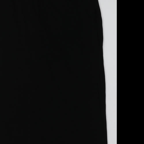 Zara Womens Black  Cotton Tank Dress  Size M  Crew Neck Pullover
