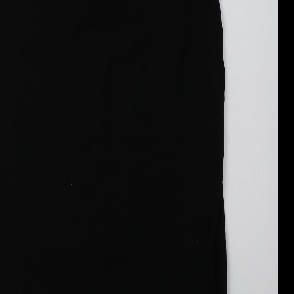 Zara Womens Black  Cotton Tank Dress  Size M  Crew Neck Pullover