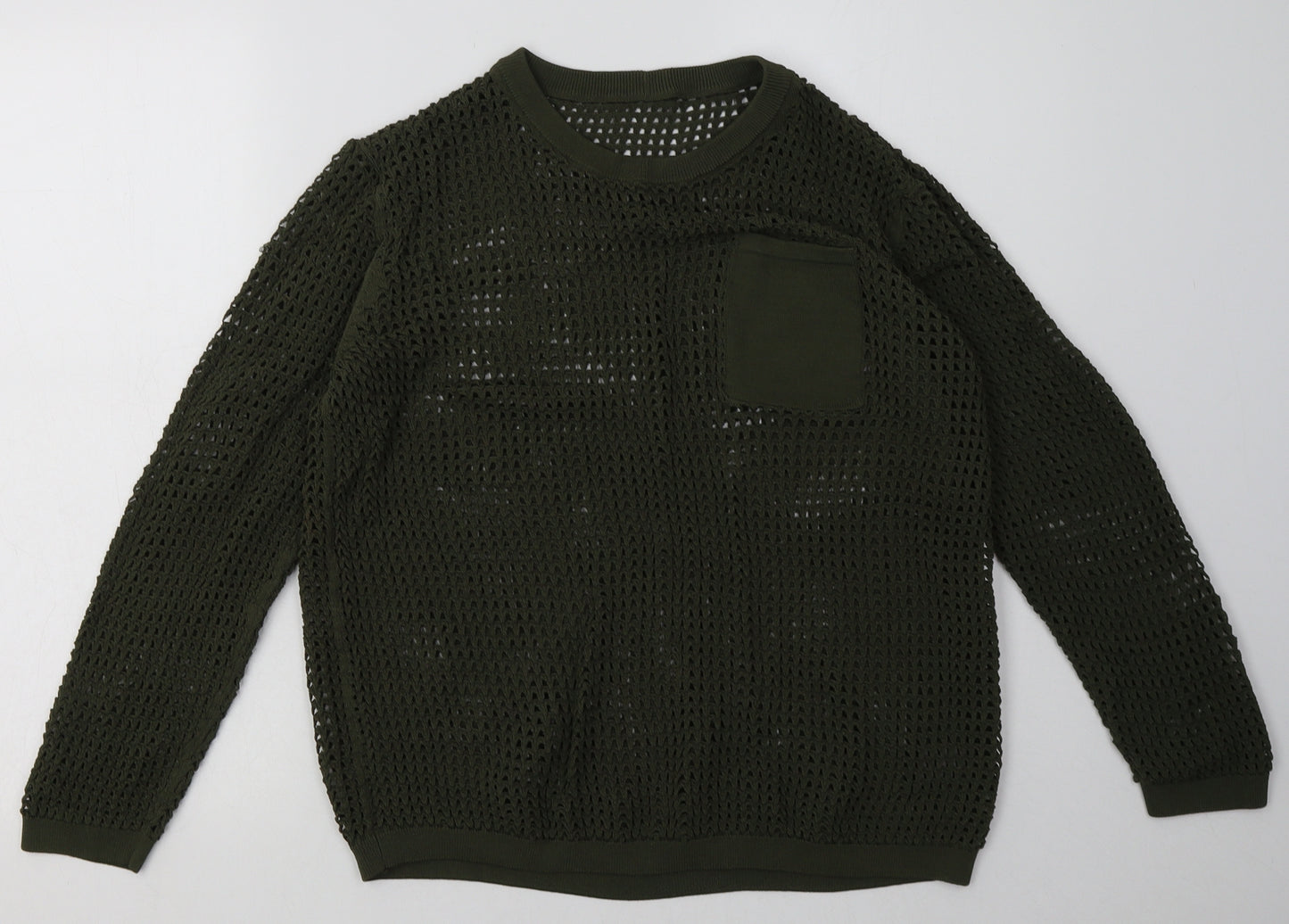 NEXT Womens Green  Viscose Pullover Sweatshirt Size M  Pullover