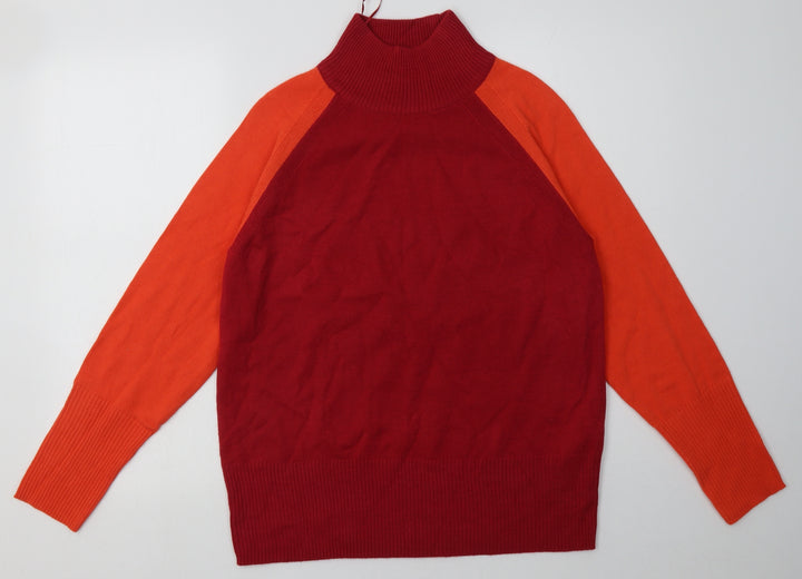 Marks and Spencer Womens Red  Acrylic Pullover Sweatshirt Size S  Pullover