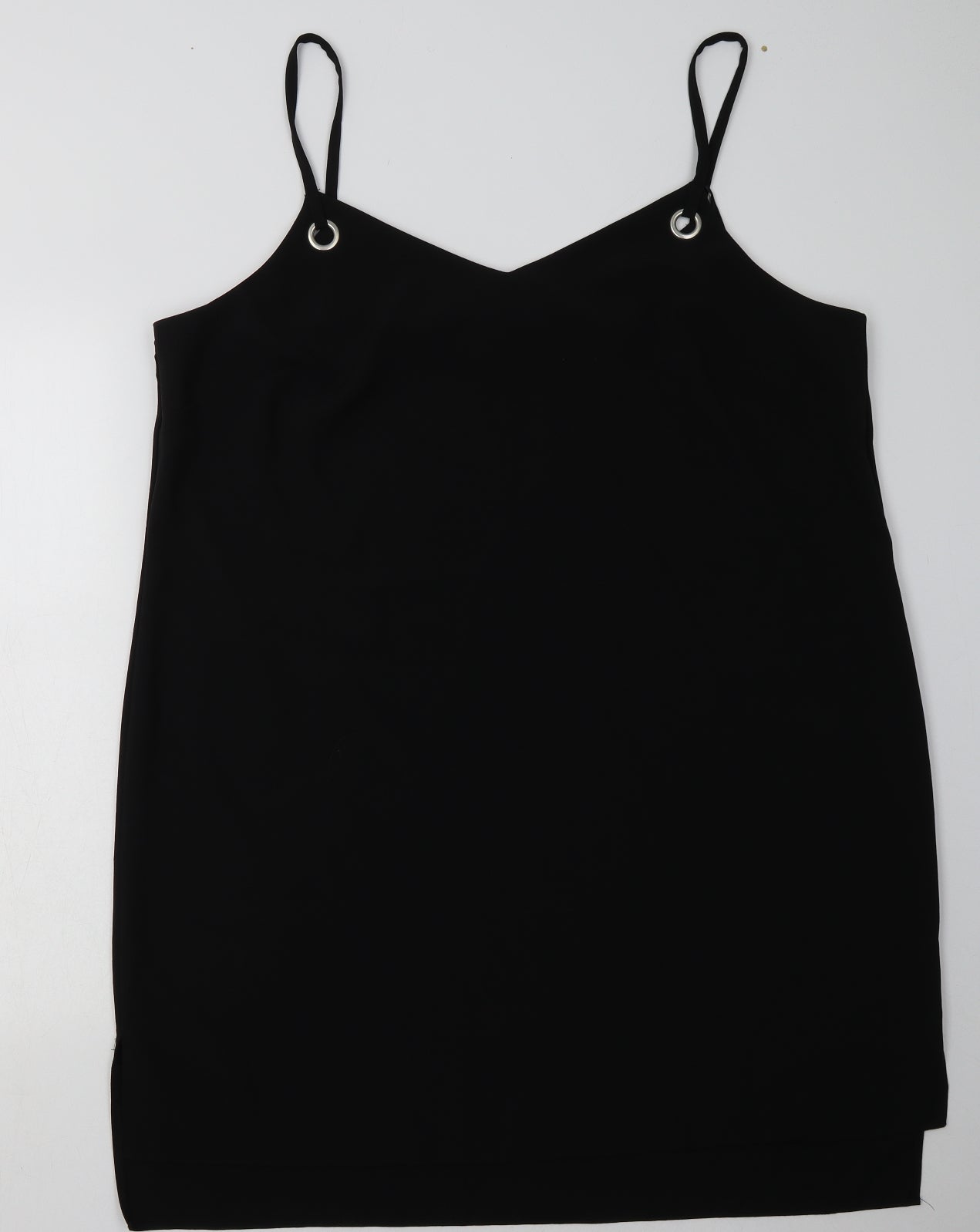 Primark Womens Black  Polyester A-Line  Size 20  V-Neck Pullover