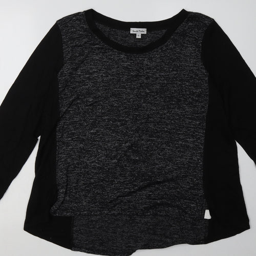 dante malan Womens Grey  Viscose Pullover Sweatshirt Size L  Pullover
