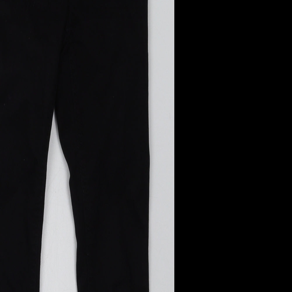 New Look Womens Black  Cotton Jegging Trousers Size 4 L26 in Regular