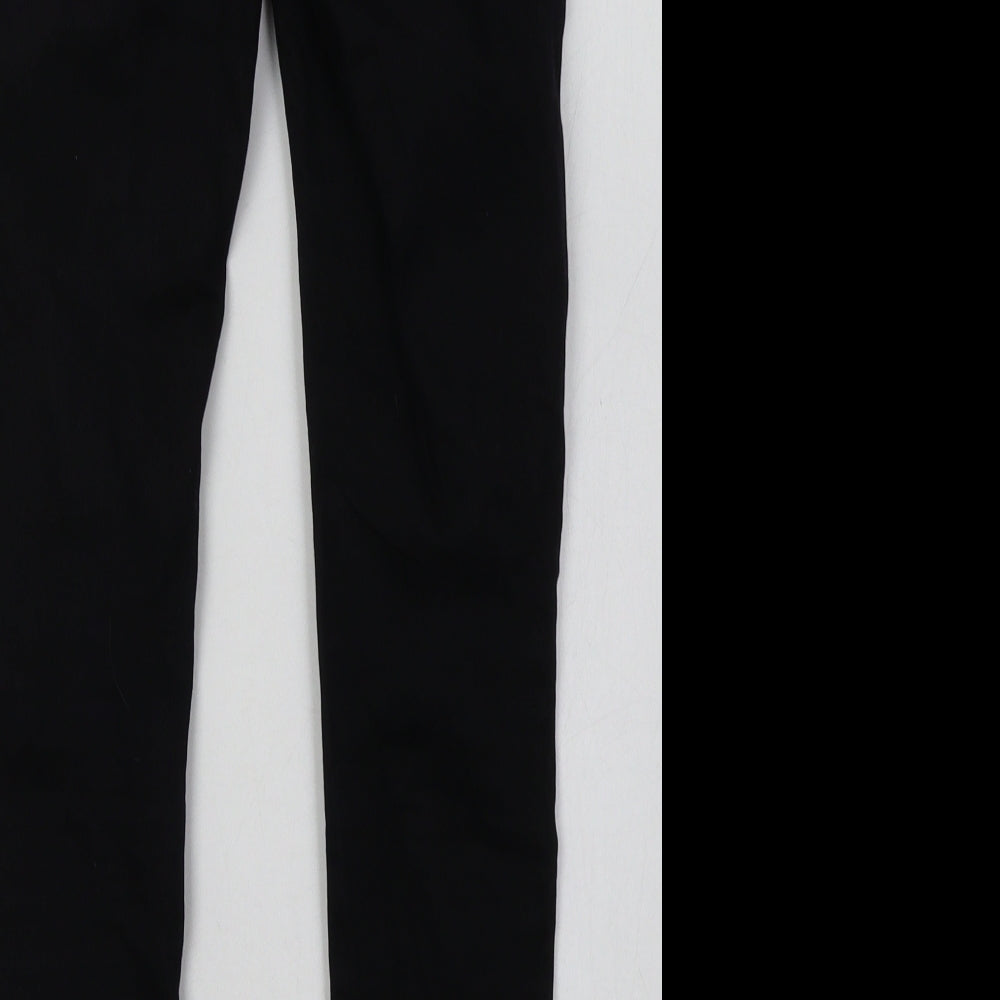 New Look Womens Black  Cotton Jegging Trousers Size 4 L26 in Regular