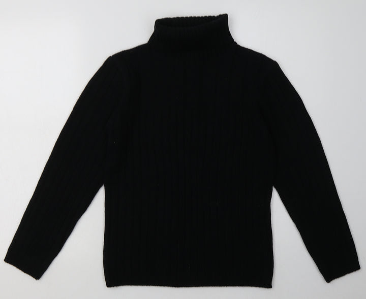 Preworn Womens Black  Acrylic Pullover Sweatshirt Size 12  Pullover